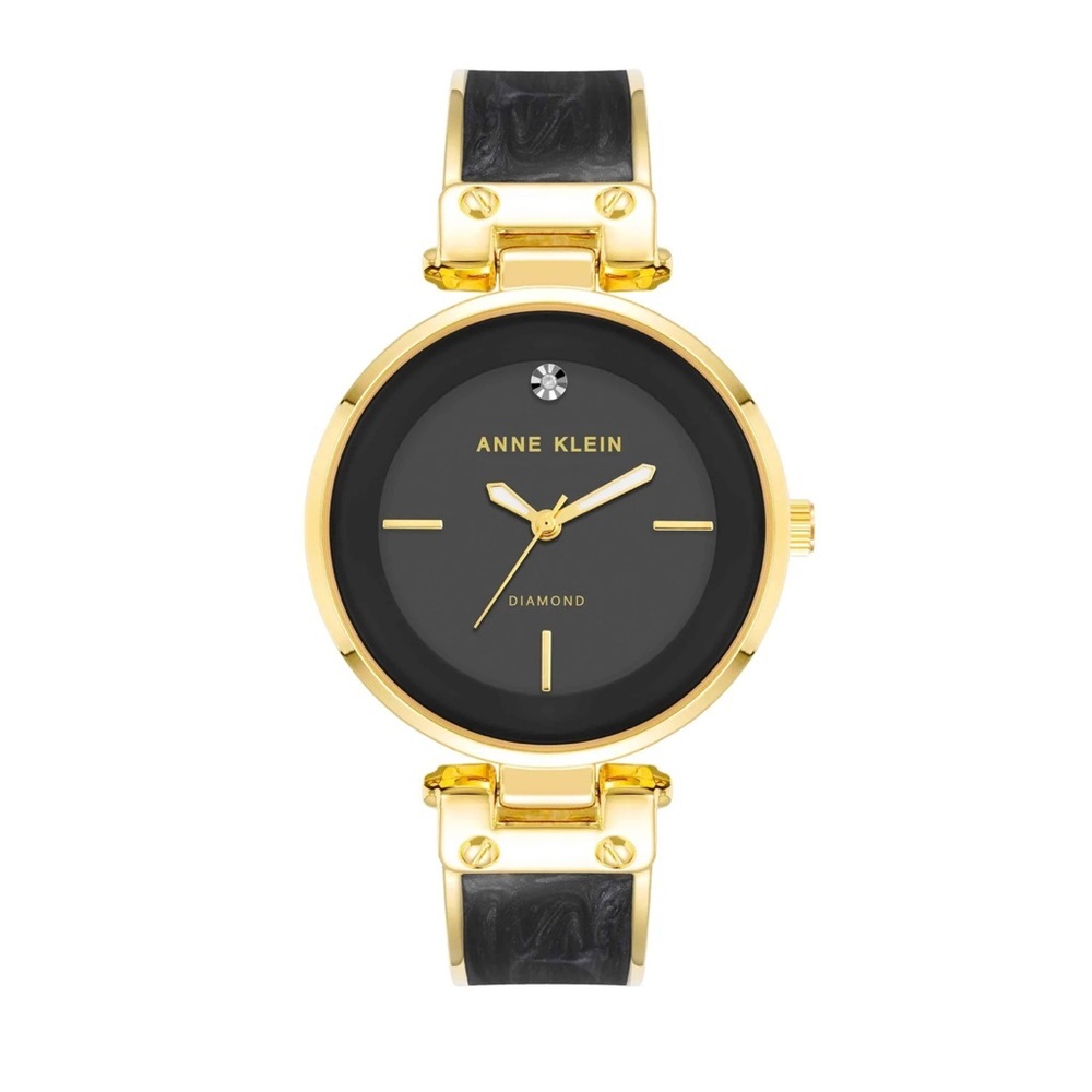 Anne Klein Diamond Accented Bangle Bracelet Watch